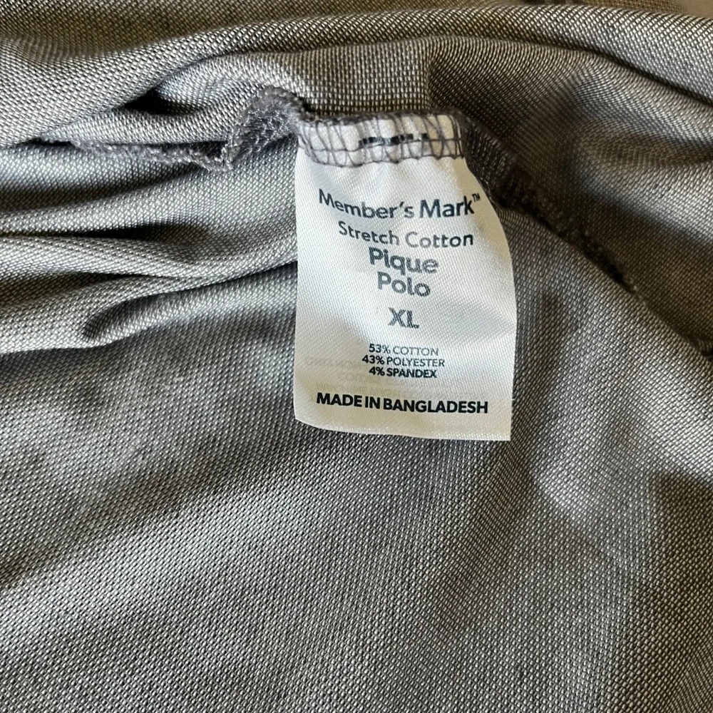 Mens XL Gray Polo SS Shirt